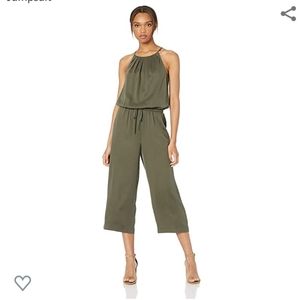 Soft Olive Green Jumpsuit/Jumper/Romper Halter